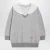Chloé Cotton-blend French Terry Sweatshirt In Gray