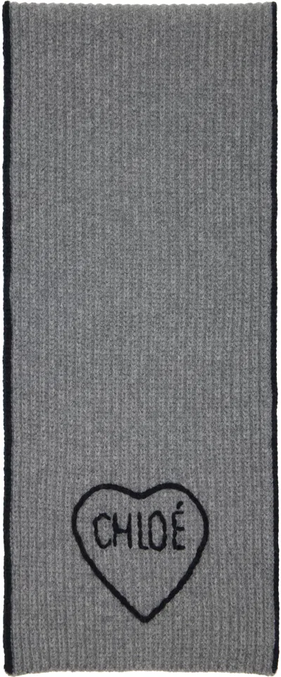 Chloé Gray 'the  Encoeur' Scarf