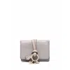 Chloé Alphabet Tri-fold Wallet In Silver