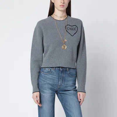 Chloé Gray Wool And Cashmere Sweater
