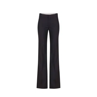 Chloé Gray Wool Dress Pants In Blue