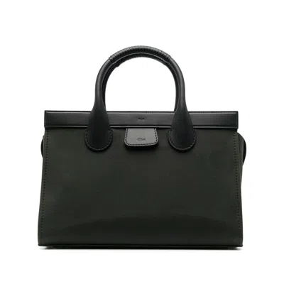 Chloé Green  Black Tote Bags