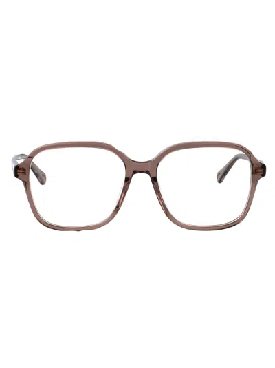 Chloé Grey Acetate Optical Glasses In Brown