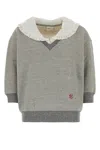 Chloé Cotton-blend French Terry Sweatshirt In Gray