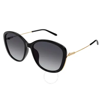 Chloé Chloe Grey Gradient Butterfly Ladies Sunglasses Ch0175sk 001 59 In Black