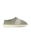 Chloé Grey Mules For Girl With Logo In Multi