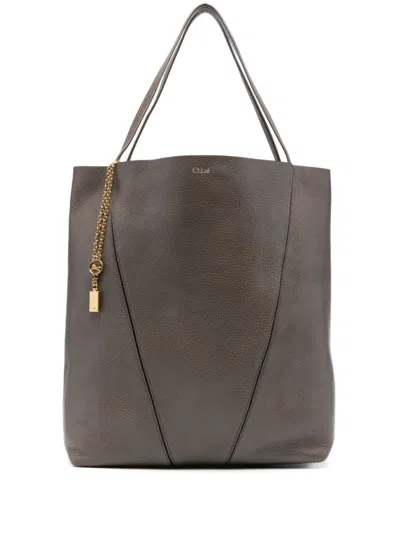 Chloé Grey Spin Large Tote Bag