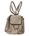 Chloé Grey Suede Leather Mini Faye Backpack (authentic Pre-loved)