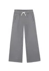 Chloé Grey Trousers For Girl With Logo In Gray