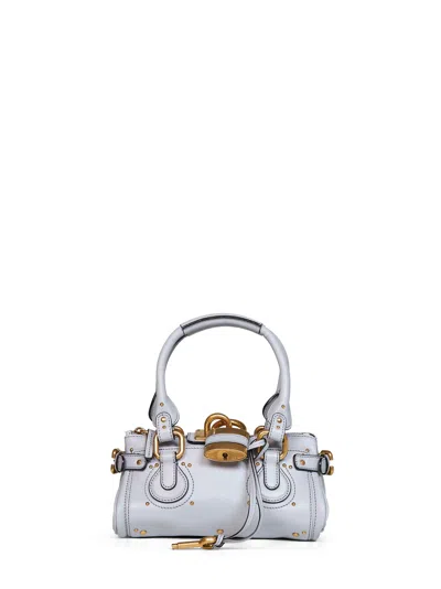 Chloé Greyish Blue Paddington Small Handbag In Gray