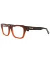 Chloé Square-frame Recycled Acetate Optical Frames In Multi