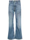 Chloé Guipure-detail Bootcut Jeans In Blue
