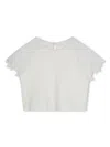 Chloé Guipure-lace Organic Cotton T-shirt In 白色