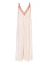 Chloé Silk Lace Floor-length Sleeveless Dress In Multi
