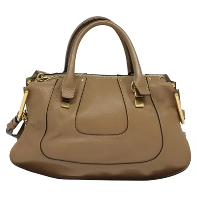 Pre-owned Chloé Chloe Hailey Bag Leather Beige Leather Bag () In Sand