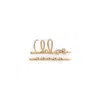 Chloé Chloe Icon Hair Clip Women In Yellow