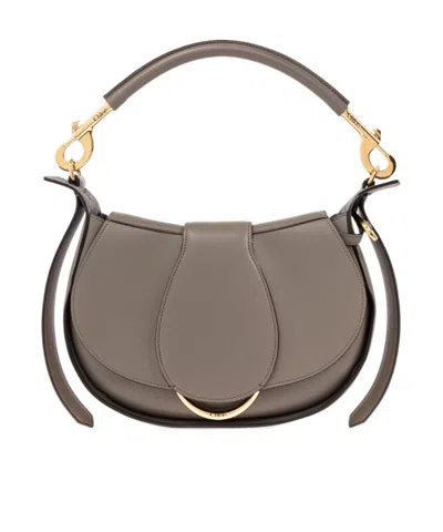 Chloé Half-moon Handbag In Green