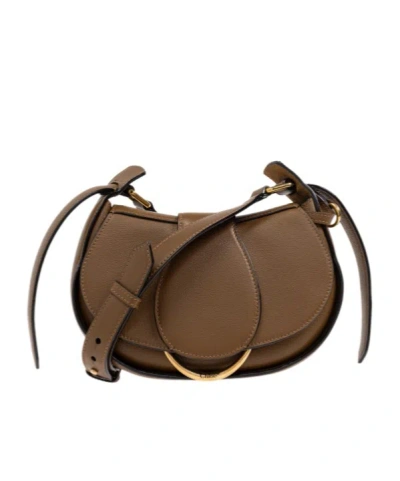 Chloé Half Moon Shoulder Bag In Green