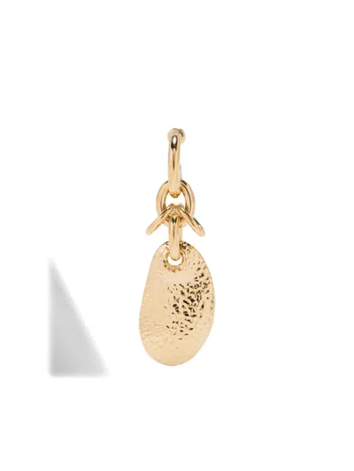 Chloé Hammered-disc Chain Earrings In Gold