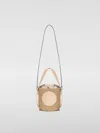 Chloé Small Horse Medal Tote Bag Pink In Apricot