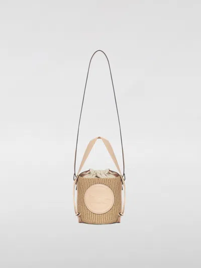 Chloé Small Horse Medal Tote Bag Pink In Apricotpin