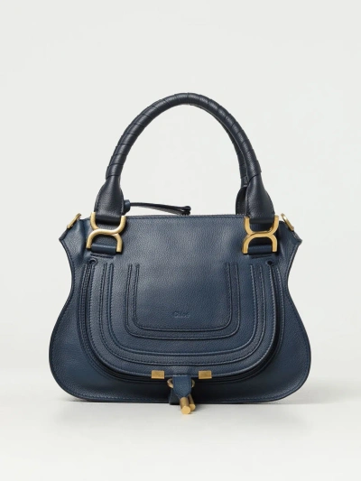 Chloé Woman Handbag Navy Blue Size - Calfskin