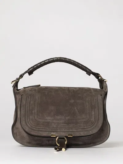 Chloé Chlo&eacute;  Marcie Suede Bag In Brown