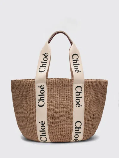 Chloé Tote Bag  Woman Color White In Brown
