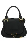 Chloé Marcie Medium Leather Handbag With Removable Shoulder Strap In 001