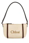 Chloé Borsa A Spalla Carry In Tela Sabbia  Donna