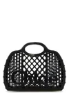 Chloé Cage Leather-trimmed Studded Rubber Shoulder Bag