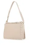 Chloé Leather Shoulder Bag With Front And Back Pockets In 6h3