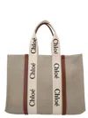 Chloé 'woody' Large Shopping Bag In 90u