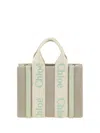 Chloé Mini Woody Tote Bag In Beige