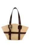 Chloé Chloe Women Raffia Kerala 25 Shopping Bag In Beige O Tan