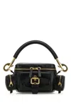 Chloé Chloe Women Petrol Blue Leather Camera Bag Handbag In Black