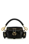 Chloé Chloe Women Petrol Blue Leather Camera Bag Handbag In Black