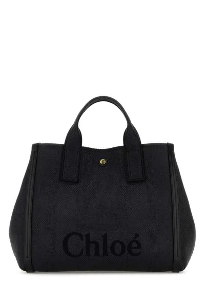 Chloé Chloe Women Black Fabric Medium Chloe Carry Shopping Bag