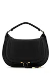 Chloé Small Black Leather Marcie Shoulder Bag Women In Black