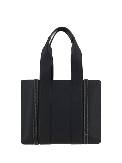 Chloé Woody Tote Bag In Black