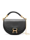 Chloé Black Marcie Bag With Flap And Chain In Black