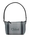 Chloé Shoulder Bags With Adjustable Strap And Contrast Stitching In Blue