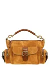 Chloé Medium Suede Camera Shoulder Bag In Brown