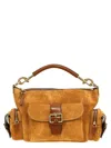Chloé Medium Suede Camera Shoulder Bag In Brown