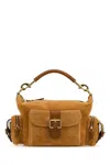 Chloé Medium Suede Camera Shoulder Bag In Brown