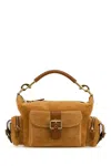 Chloé Medium Suede Camera Shoulder Bag In Brown