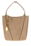 Chloé Cappuccino Leather Small Spin Shopping Bag In Brown