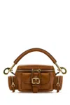 Chloé Leather Shoulder Bag With Multipocket Detail In Claybrown