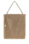 Chloé Large Spin Chain-embellished Tote Bag In Brown