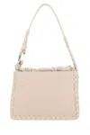 Chloé Leather Shoulder Bag With Front And Back Pockets In Pink